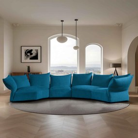 Canapea semirotunda dumonde cu șezut confortabil din spumă HR Vogue 460x131 cm