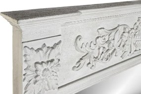 Oglindă decorativă din lemn de mango și MDF, 133×8,5×167 cm, „Grey"
