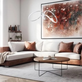 Lustră LED pe cablu TESORO LED/48W/230V crom lucios