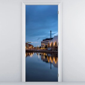Fototapet pentru ușă - Canal de apă - Göteborg (95x205cm)