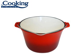 Ceaun din fonta emailata, 22 X 13 Cm , 3l, Cooking By Heinner HR-HYCC-22P