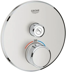 Grohe Grohtherm SmartControl baterie de duș ascuns cu termostat SuperSteel 29118DC0