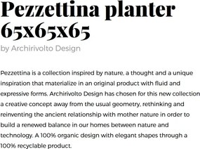 Ghiveci flori / Jardiniera plante de exterior / interior design modern premium PEZZETTINA PLANTER 65x65x65 56007R Vondom