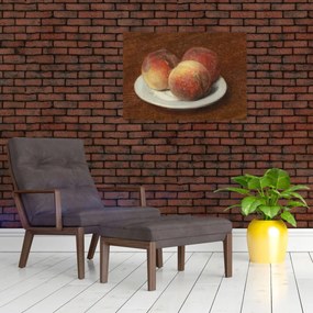 Tablou - Henri Fantin-Latour, Three Peaches on a Plate, reproducere (70x50 cm)