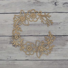 DUBLEZ | Coroniță de vară cu flori pentru ușă