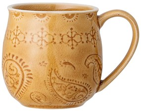 Cană din gresie ceramică Bloomingville Rani, 350 ml, galben