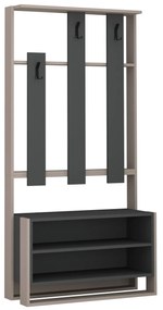 Set mobilier pentru hol Chulio (Mokka + Antracit). 1071993