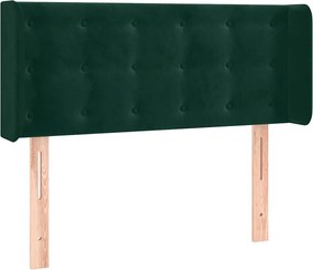 vidaXL Tăblie pat cu aripioare verde închis 83x16x78/88 cm catifea