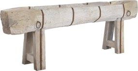 Jardinieră mare de exterior din lemn reciclat și metal, stil rustic, pentru grădină și terasă, „Tahiti”