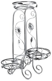 Suport de flori 88x65 cm argintiu