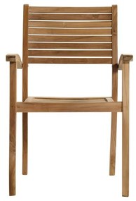 Scaun de grădină în culoare naturală din lemn masiv Sunderland – Hartman