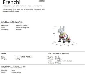 Figurina decorativa caine bulldog Frenchi