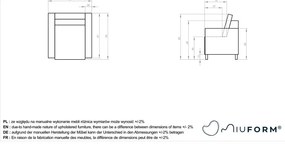 Fotoliu maro cu tapițerie din imitație de piele Lofty Lilly – Miuform