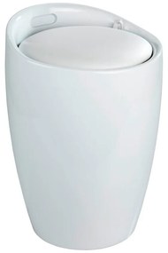 Coș de rufe /taburet Wenko Candy, 20 l, alb