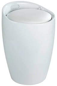 Coș de rufe /taburet Wenko Candy, 20 l, alb