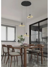 Lustră LED dimabilă pe cablu Wofi 5016-304 BREST LED/26W/230V negru/auriu