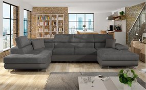 Colțar în formă de U Alphard Bis (S) (piele ecologică soft 029 + uttario velvet 2971 + kunstleder soft 029). 1051189