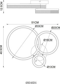 Lustra, Plafoniera LED design circular ZARA