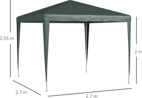 Outsunny Foisor de Gradina 3x3 Impermeabil | Aosom Romania