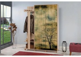 Cuier cu dulap Garmanto Tree Sonoma Oak Double