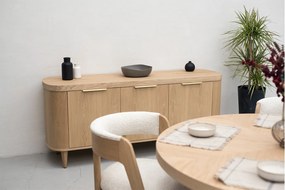Masă lemn masiv Dining Cloud 130 (+50) x 77 cm