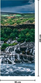 Fototapet pentru ușă - Cascadele în natură (95x205cm)
