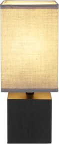 Globo 21628ALU - Lampă de masă VALENTINO, 1xE27/7W/230V, negru/antracit