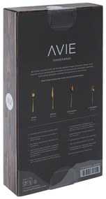 Tacâmuri din oțel inoxidabil auriu 16 buc. Avie – Premier Housewares