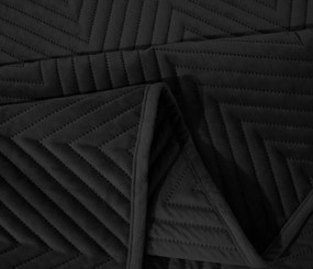 Cuvertura de pat din catifea neagra cu model ARROW VELVET Dimensiune: 220 x 240 cm