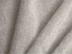 Pat matrimonial crem tapițat cu spațiu de depozitare cu somieră 160x200 cm Ovalo – Micadoni