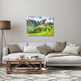 Tablou pe sticlă - Machu Picchu (70x50 cm)