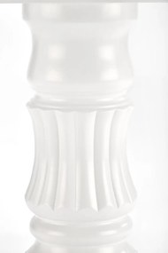 Set masa extensibila William alba L90-124 cm + 4 scaune Verdi gri/alb