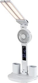 Rabalux 74030 - Lampă de birou LED reglabilă cu ventilator NOVILO LED/7W/5V