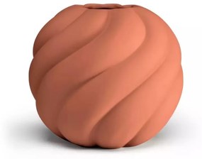 Vaza Twist Ball, 20cm, caramida - COOEE