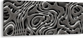 Tablou - Abstractizare metalică (120x50 cm)