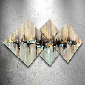 Tablou MDF Van Gogh, Multicolor, 115x60 cm, 4 bucati