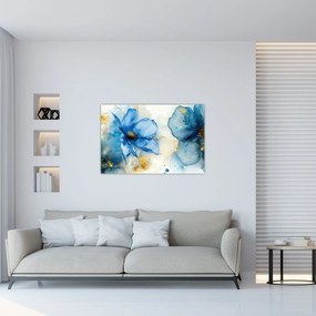 Tablou - Floral, pictură cu cerneală (90x60 cm)