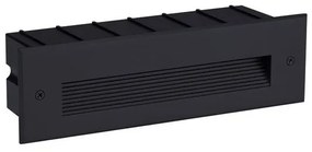 Spot LED incastrabil exterior, ambiental, IP65, POLKA negru