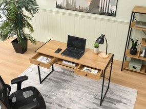 Masă PC Nills (stejar + negru). 1109798