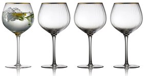Set 4 pahare pentru gin &amp; tonic Lyngby Glas Palermo, 650 ml