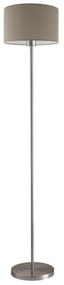 Lampă de podea LED TUNJA 1xE27/20W/230V, diametru 30 cm, crom mat/taupe