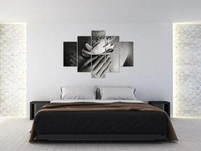 Tablou - Lotus în mâinile lui Buddha (150x105 cm)