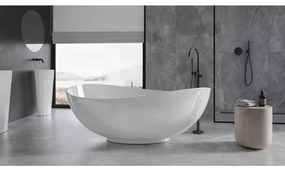 Cada baie freestanding Besco Siya, 172x100 cm, alb mat Alb mat