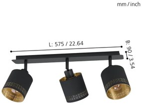 Eglo 99278 - Lampă spot ESTEPERRA 3xE27/28W/230V