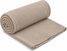 Patura fleece FLEORA, bej-gri Dimensiune: 180 x 200 cm