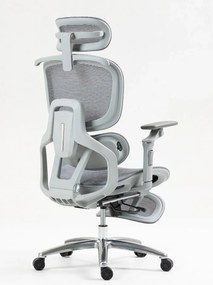 RESIGILAT- VIGOCHAIR ULTRA PRO VENT Scaun ergonomic, suport lombar cu masaj si incalzire, sezut cu ventilatie, sezut translatie, spatar reglare verticala, cotiere 6D, suport picioare, Full Mesh, Gri