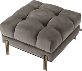 Taburete design elegant design LUX Sienna, catifea gri 113390 HZ