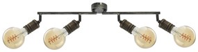 Lustra aplicata 4l design industrial Fidel auriu antic