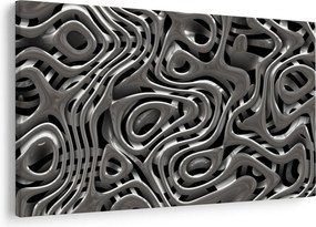 Tablou - Abstractizare metalică (90x60 cm)