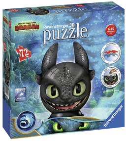 PUZZLE 3D DRAGONS III, 72 PIESE - RAVENSBURGER (RVS3D11145)